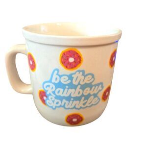 Hallmark: Be The Rainbow Sprinkle Ceramic Mug NEW - 15 oz Donut Decor